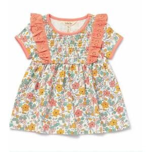 Matilda Jane Smocked Florals Tunic Dream Chasers – Size 4 (Excellent) 31107T